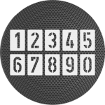 Schablonen Set mit einzelnen Zahlen / Ziffern 0-9 ● in vielen Größen