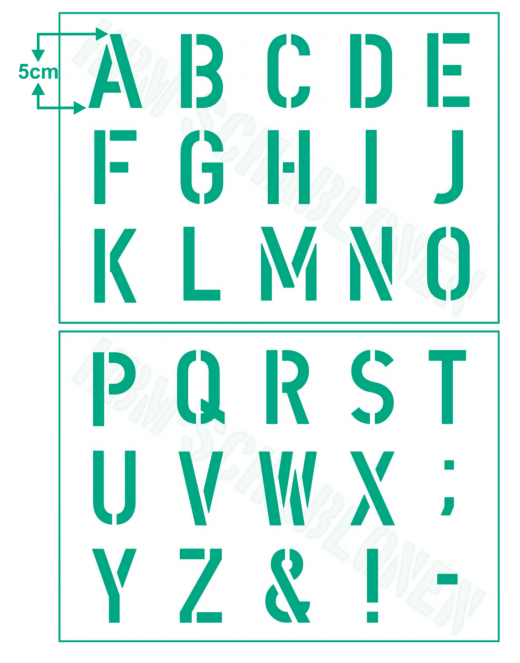 Klebebuchstaben Alphabet 5cm