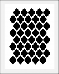 Gitter - Muster-Schablone Orient Nr.2 für Hintergründe