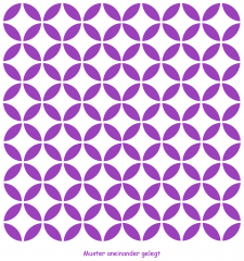 Geometrisches Muster Nr.06 | 20cm x 20cm - Schablonen für Fliese - Wand - Möbel|