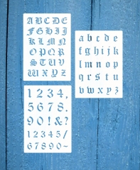 Schablonen-Set Buchstaben & Zahlen - VBS Hobby